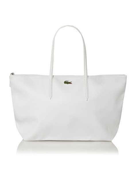 bolsa grande lacoste|lacoste white bag.